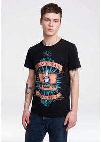 logoshirt Herren T-Shirt "Phantastische Tierwesen", schwarz, casual, Gr. M, bedruckt, 100% Baumwolle, Shirts, mit tollem Frontprint