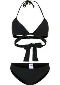 Urban Classics Damen Bügel-Bikini "Urban Classics Damen Ladies Bikini", schwarz, Gr. S, 82% Polyamid, 18% Elasthan, Bikini-Sets