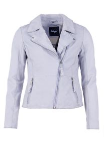 Maze Damen Lederjacke "4202195", blau, Gr. L, Obermaterial: 100% Leder/ Futter: 100% Baumwolle/ Ärmelfutter: 100% Polyester, Jacken