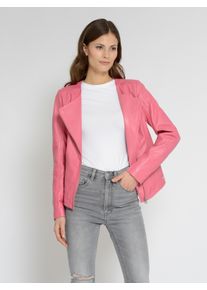 Maze Damen Lederblazer "42021220", pink, Gr. XS, Obermaterial: 100% Lammleder / Futter: 100% Viskose / Ärmelfutter: 100% Polyester, Blazer