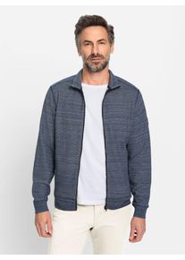 Marco Donati Herren Sweatjacke, blau, Gr. 44, 57% Baumwolle, 43% Polyester, Sweatjacken