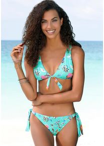 Sunseeker Damen Bikini-Hose "Jam", bunt, Gr. 34, bedruckt, floral, Microfaser, Badehosen, seitlich zum Binden
