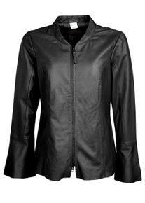 JCC Damen Bikerjacke "31019218", schwarz, Gr. 48, Oberstoff: 100% Lammleder / Futter: 100% Polyester, Jacken