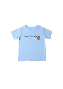 Liliput Mädchen T-Shirt "Scherzkeks", blau, Gr. 62, bedruckt, 100% Baumwolle, Shirts, aus reiner Bio-Baumwolle
