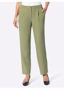 Inspirationen Damen Webhose, grün, Gr. 20, unifarben, 90% Polyester, 10% Elasthan, Hosen