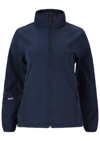 WHISTLER Damen Softshelljacke "Covina", blau, sportlich, Gr. 36, unifarben, 94% Polyester, 6% Elasthan, Jacken, mit wasser- und winddichtem