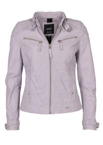 Maze Damen Lederjacke "31Ryana", blau, Gr. XL, Obermaterial: 100% Leder, Lamm / Futter: 100% Baumwolle / Ärmelfutter: 100% Polyester, Jacken