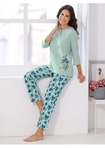 Damen Schlafanzug, Gr. 36, bunt, 100% Baumwolle, Homewear-Sets