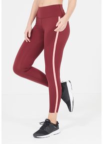Endurance Damen Funktionstights "SADIYA", rot, sportlich, Gr. 50, unifarben, 72% Polyamid, 28% Elasthan, Hosen, mit extra breitem Stretchbund