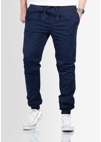 Herren Chinohose "ASGenteliio", blau, Gr. 34, Alessandro Salvarini, Obermaterial: 98% Baumwolle, 2% Elasthan, Hosen, mit sehr hohen Tragekomfort
