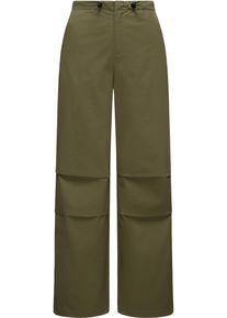 Ragwear Damen Stoffhose "Paragata", grün, klassisch, Gr. 27, Material: 100% Baumwolle, Hosen, Stylische Parachute-Hose mit Kordelzügen