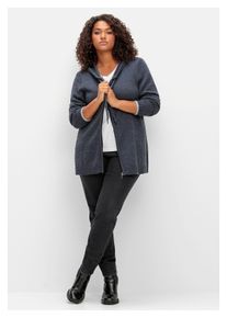 sheego Damen Stretch-Jeans "Große Größen", schwarz, casual, Gr. 42, unifarben, Obermaterial: 76% Baumwolle, 22% Polyester, 2% Elasthan, Jeans, mit