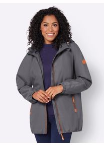Casual Looks Damen Langjacke, grau, Gr. 40, unifarben, 100% Polyester, Jacken