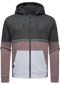 Ragwear Herren Kapuzensweatjacke "Blocky", schwarz, Basic, Gr. M, Sweatware, Obermaterial: 70% Baumwolle, 30% Polyester, Sweatjacken, Herren Basic