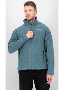 DEPROC Active Herren Strickfleecejacke "SEWARD MN", grau, sportlich, Gr. XL, 100% Polyester, Jacken, mit 2-Wege-Reißverschluss