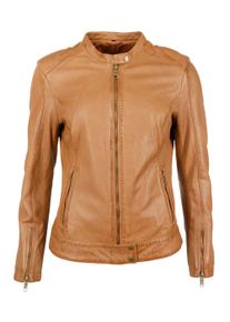 JCC Damen Lederjacke "31024027", braun, Gr. M, Obermaterial: 100% Leder / Futter: 100% Polyester, Jacken