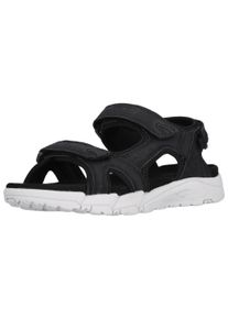 CRUZ Damen Sandale "Auguete", Gr. 38, schwarz, Leder, casual, Schuhe, mit praktischen Klettverschlüssen