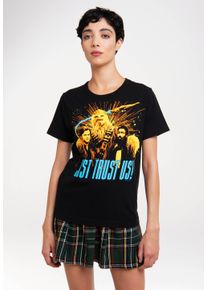 logoshirt Damen T-Shirt "Star Wars: Solo - Just Trust Us", schwarz, casual, Gr. XS, bedruckt, 100% Baumwolle, Shirts, mit coolem Print