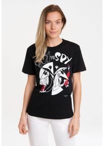 logoshirt Damen T-Shirt "Mad - Spy vs. Spy", schwarz, casual, Gr. XXL, unifarben, 100% Baumwolle, Shirts, mit lizenziertem Print