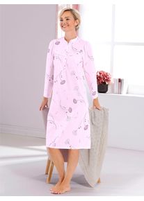 wäschepur WÄSCHEPUR Damen Nachthemd "Nachthemd", Gr. 36, rosa, 100% Baumwolle, geblümt, gemustert, mehrfarbig, bedruckt, Kleider