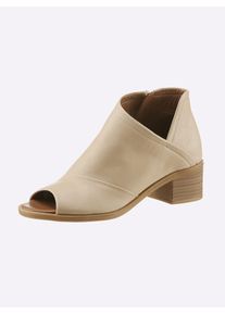 Andrea Conti Damen Sandalette, Gr. 39, beige, Leder, Glattleder, modisch, Schuhe