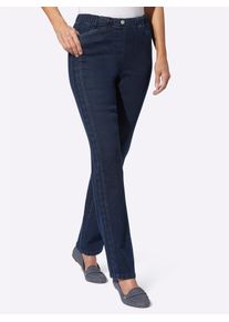 Classic Basics Damen Bequeme Jeans, blau, Gr. 19, unifarben, 81% Baumwolle, 17% Polyester, 2% Elasthan, Jeans