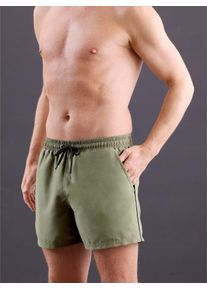 feel good Herren Badeshorts, grün, Gr. 6, Polyester, Badehosen