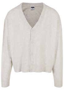 Urban Classics Herren Strickjacke "Urban Classics Herren Eco Mix Boxy Cardigan", grau, Gr. XL, unifarben, 52% Viskose, 28% Polyester, 20% Polyamid,