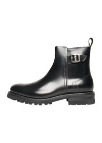 Henry Stevens Herren Chelseaboots "Barkley JPB Businessschuh", Gr. 41,5, schwarz, Leder, klassisch, Schuhe, Herren Stiefelette Lederschuhe