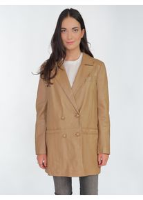 Maze Damen Ledermantel "42021108", braun, Gr. XXL, Obermaterial: 100% Lammleder / Innenfutter: 100% Baumwolle / Ärmelfutter: 100% Polyester, Mäntel