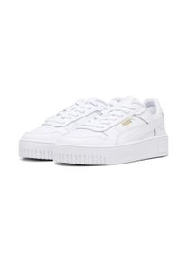 Puma Kinder Sneaker "Carina Street Sneakers Mädchen", Gr. 36, weiß, Obermaterial: Leder; Futter: Textil; Innensohle: Textil; Laufsohle: Gummi, Schuhe