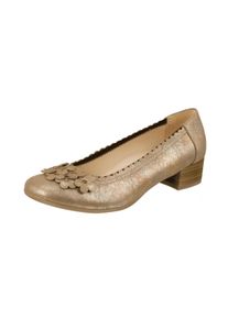 Damen Pumps "Kiara", Lei by tessamino, Gr. 37, braun, Leder, elegant, Schuhe, in modischer Glitzer-Optik