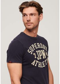 Superdry Herren Kurzarmshirt "VINTAGE ATHLETIC S/S TEE", blau, modisch, Gr. XL, kontrastfarbene Details, Single Jersey, Obermaterial: 100% Baumwolle,
