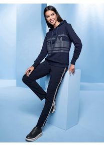Heine Damen Sweatshirt, blau, Gr. 34, bedruckt, gemustert, unifarben, 100% Baumwolle, Sweatshirts