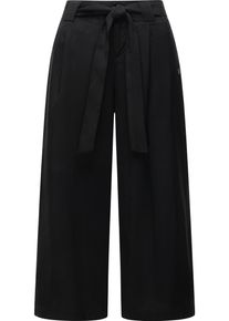 Ragwear Damen Stoffhose "Yarai", schwarz, klassisch, Gr. 28, Obermaterial: 80% Viskose, 20% Polyester, Hosen, Stylische Culotte Hose mit Gürtel