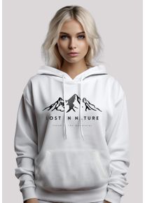F4NT4STIC Damen Kapuzenpullover "Lost in nature", weiß, casual, Gr. M, Obermaterial: 65% Baumwolle, 35% Polyester, Pullover, Hoodie, Warm, Bequem