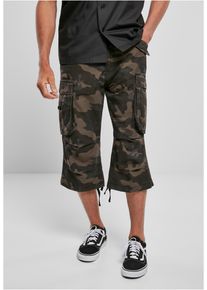 Brandit Herren Stoffhose "Brandit Herren Industry Vintage Cargo 3/4 Shorts", grün, Gr. XXL, unifarben, 100% Baumwolle, Hosen