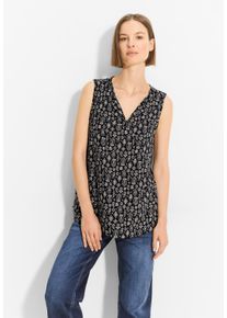 Cecil Damen Blusentop, schwarz, casual, Gr. S, bedruckt, Stoff, 100% Viskose, Blusen, aus softer Viskose