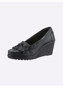 Heine Damen Pumps, Gr. 40, blau, Leder, Rindsleder, Glattleder, modisch, Schuhe