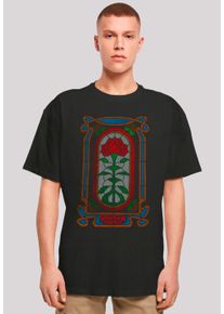 F4NT4STIC Herren T-Shirt "Stranger Things Rose Window", schwarz, casual, Gr. XXXL, Obermaterial: 100% Baumwolle, Shirts, Premium Qualität