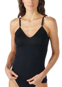 Mey Damen BH-Hemd "NOBLESSE", Gr. 38, schwarz, Feinripp, Obermaterial: 100% Baumwolle, unifarben, casual, BHs, ohne Polsterung