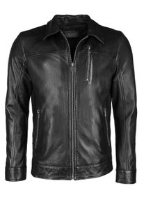 JCC Herren Lederjacke "31024032", schwarz, Gr. L, Obermaterial: 100% Lammleder / Innenfutter: 100% Baumwolle / Ärmelfutter: 100% Polyester, Jacken