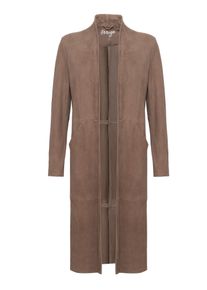 Maze Damen Lederjacke "4202175", grau, Gr. L, Obermaterial: 100% Ziegenvelour/ Innenfutter: 100% Baumwolle, Jacken