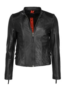 Mustang Damen Lederjacke "31020146", schwarz, Gr. XL, Obermaterial: 100% Lammleder / Futter: 100% Baumwolle / Ärmelfutter: 100% Polyester, Jacken