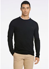 LINDBERGH Herren Strickpullover "LINDBERGH Strickpullover", schwarz, Gr. S, Oberstoff: 80% Viskose, 20% Nylon, Pullover