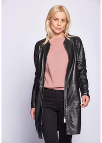 Maze Damen Ledermantel "4202040", schwarz, Gr. XL, Obermaterial: 100% Lammleder / Futter: 100% Polyester, Mäntel