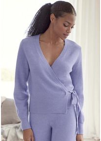 Lascana Wickelstrickjacke lila Gr. 32/34 für Damen. Sehr Bequem