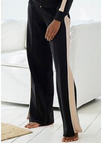 s.Oliver Sweathose schwarz Gr. 32/34 für Damen. Mit Kontrastbesatz, Piping. Bequem. Nachhaltig.