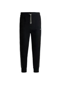 Jogginghose BOSS Green "Hadiko 1" Gr. 4XL, N-Gr, schwarz (schwarz001) Herren Hosen mit seitlichen Kontraststreifen