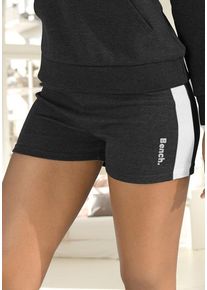 BENCH. LOUNGEWEAR Relaxshorts mehrfarbig Gr. 32/34 für Damen. Mit Kordelzug, Logoschriftzug. Bequem. Nachhaltig.